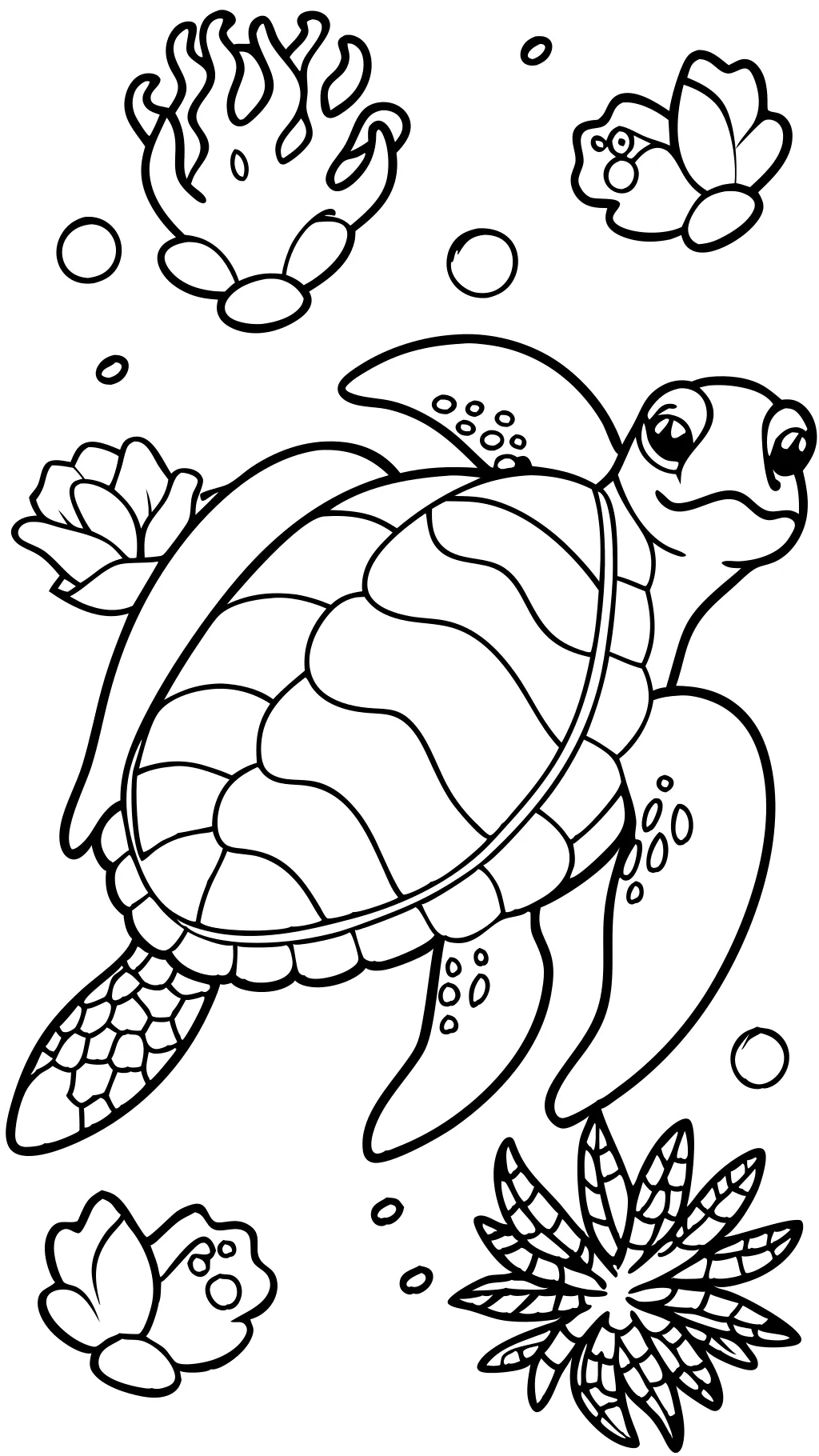 pages de couleurs de tortue de mer